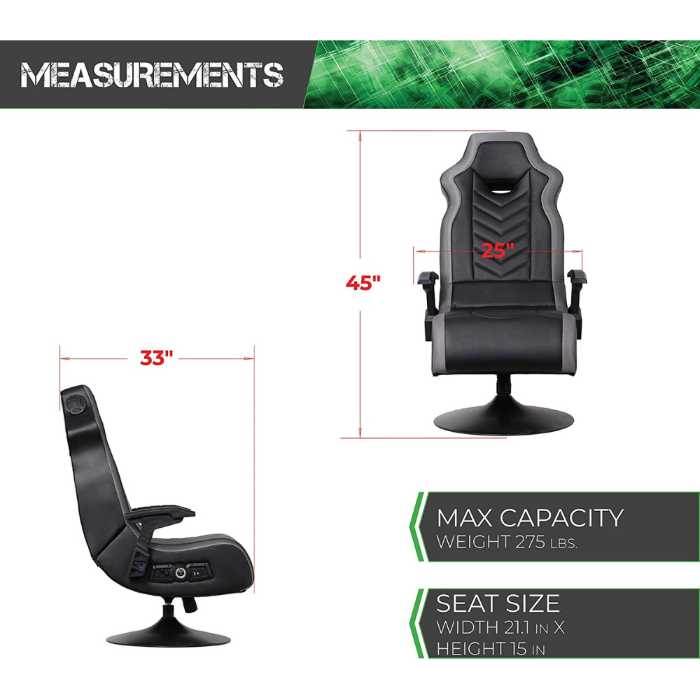 X Rocker 5152401 Zeta PC Chair